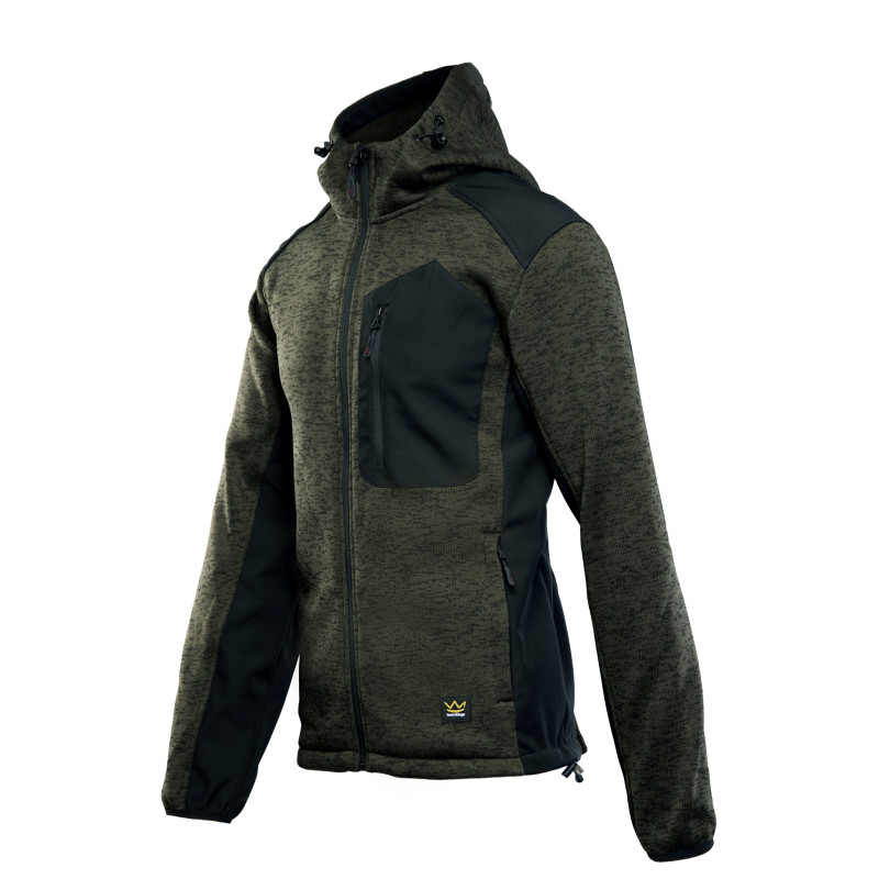 SEVEN KINGS BLUZA ROZPINANA Z KAPTUREM KHAKI SEVEN KINGS