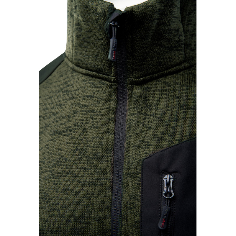 SEVEN KINGS BLUZA ROZPINANA Z KAPTUREM KHAKI SEVEN KINGS