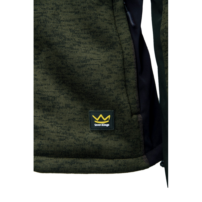 SEVEN KINGS BLUZA ROZPINANA Z KAPTUREM KHAKI SEVEN KINGS