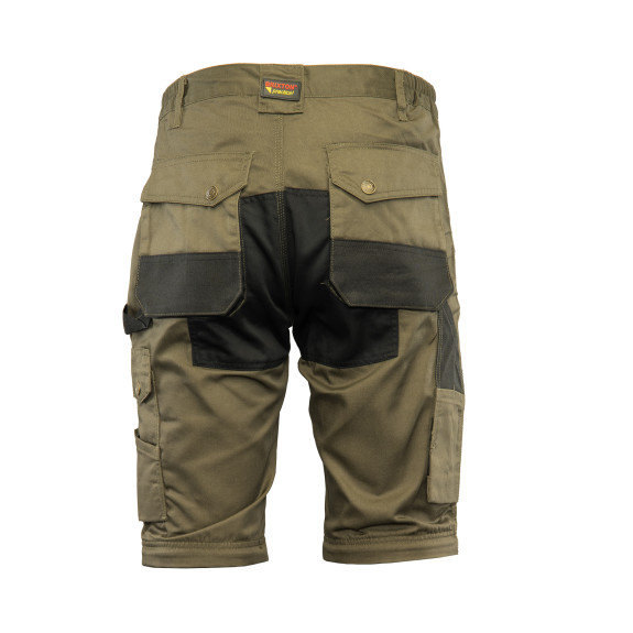 SPODNIE DO PASA KHAKI - ODPINANE NOGAWKI BRIXTON PRACTICAL 2