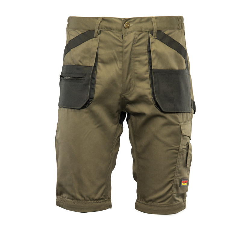 SPODNIE DO PASA KHAKI - ODPINANE NOGAWKI BRIXTON PRACTICAL