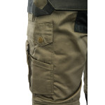 SPODNIE DO PASA KHAKI - ODPINANE NOGAWKI BRIXTON PRACTICAL