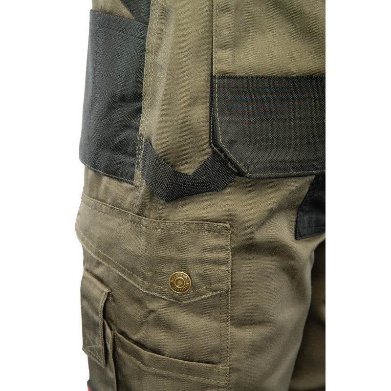 SPODNIE DO PASA KHAKI - ODPINANE NOGAWKI BRIXTON PRACTICAL