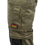 SPODNIE DO PASA KHAKI - ODPINANE NOGAWKI BRIXTON PRACTICAL