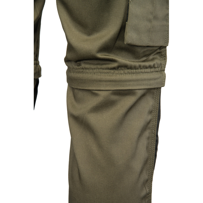 SPODNIE DO PASA KHAKI - ODPINANE NOGAWKI BRIXTON PRACTICAL