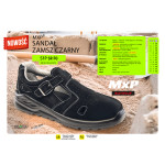 SANDAŁ MXP S1P SR FO ZAMSZ CZARNY MAX-POPULAR.