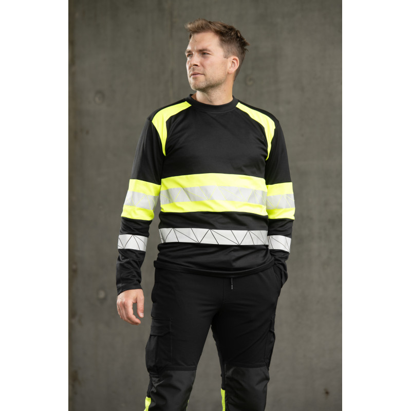 ECO RIVAL KOSZULKA LONGSLEEVE CZARNY/ŻÓŁTY SEVEN KINGS