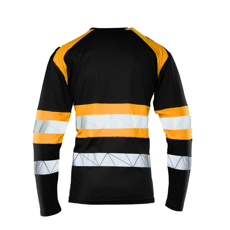 ECO RIVAL KOSZULKA LONGSLEEVE CZARNY/POMARAŃCZ SEVEN KINGS