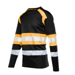 ECO RIVAL KOSZULKA LONGSLEEVE CZARNY/POMARAŃCZ SEVEN KINGS