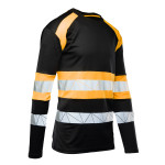 ECO RIVAL KOSZULKA LONGSLEEVE CZARNY/POMARAŃCZ SEVEN KINGS