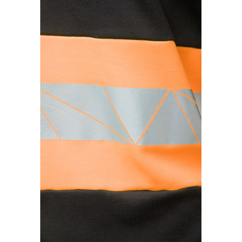 ECO RIVAL KOSZULKA LONGSLEEVE CZARNY/POMARAŃCZ SEVEN KINGS
