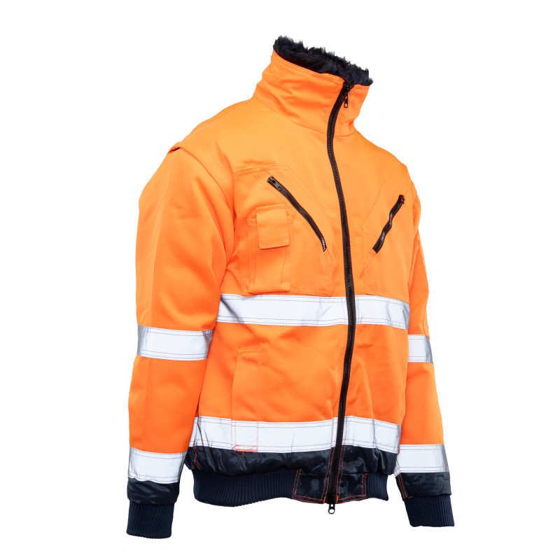 BOMBER HI-VI 3W1 – KAT.II KLASA 3 wstawka kolor BENEFIT HI VI