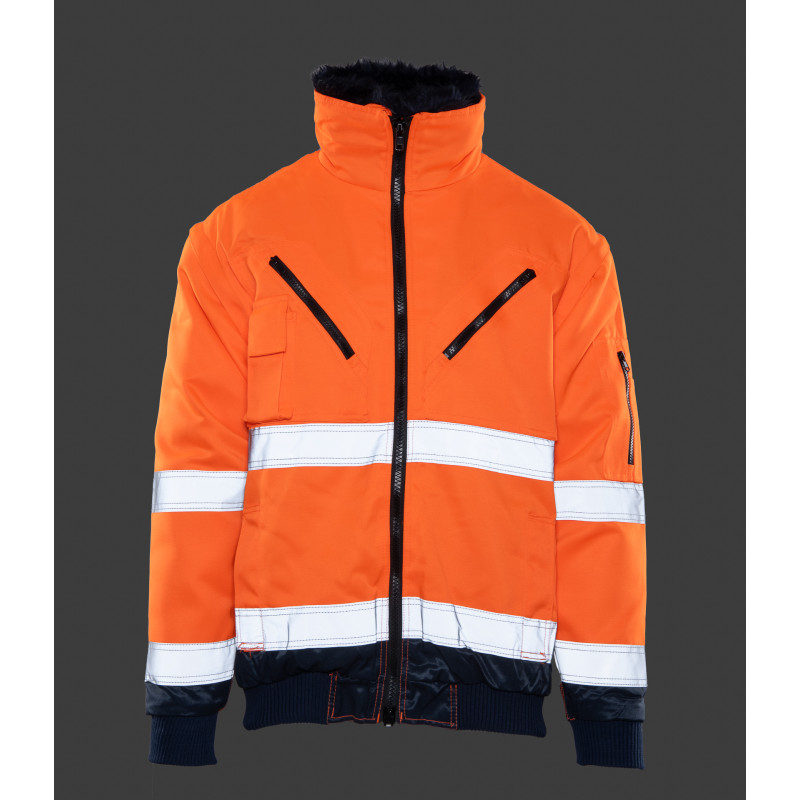 BOMBER HI-VI 3W1 – KAT.II KLASA 3 wstawka kolor BENEFIT HI VI