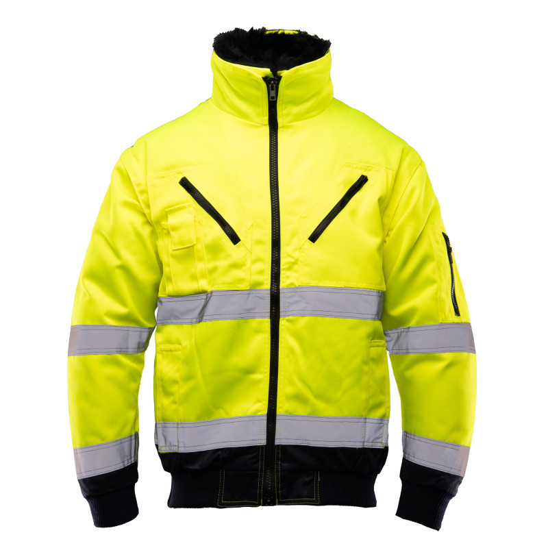 BOMBER HI-VI 3W1 – KAT.II KLASA 3 wstawka kolor BENEFIT HI VI
