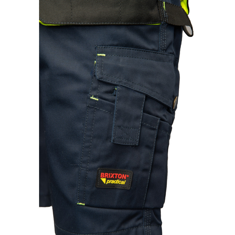 SPODNIE KRÓTKIE GRANAT/ŻÓŁTY BRIXTON PRACTICAL