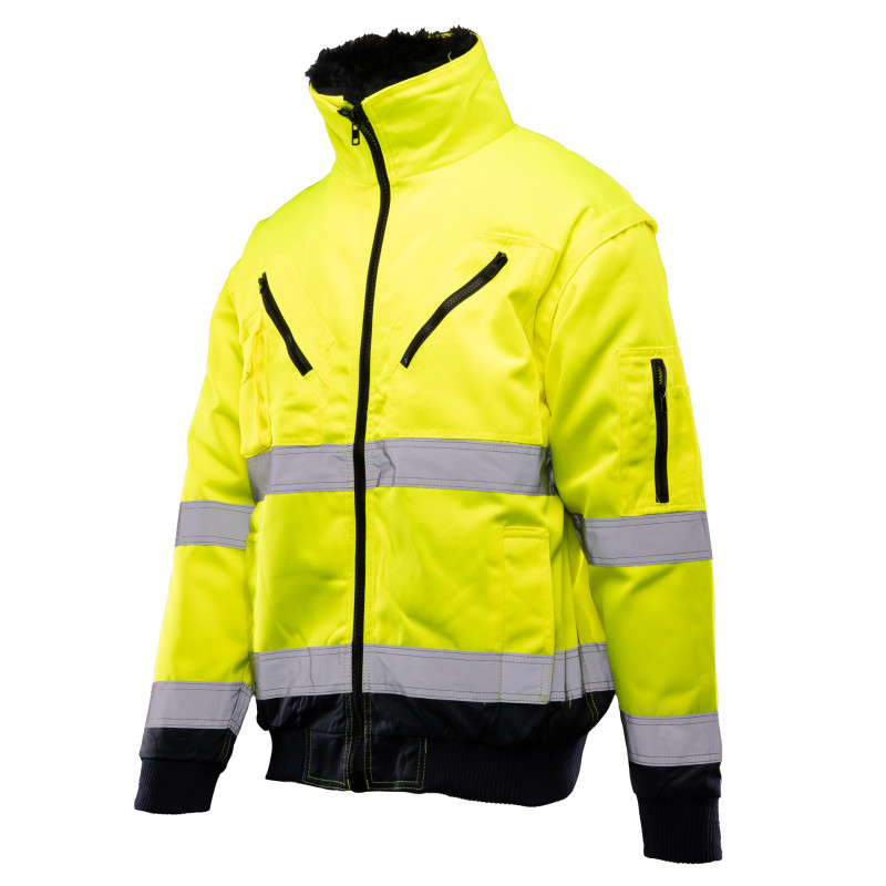 BOMBER HI-VI 3W1 – KAT.II KLASA 3 wstawka kolor BENEFIT HI VI