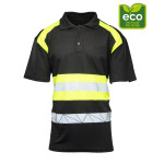ECO RIVAL KOSZULKA POLO CZARNY/ŻÓŁTY SEVEN KINGS