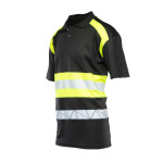 ECO RIVAL KOSZULKA POLO CZARNY/ŻÓŁTY SEVEN KINGS