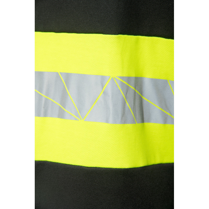 ECO RIVAL KOSZULKA POLO CZARNY/ŻÓŁTY SEVEN KINGS