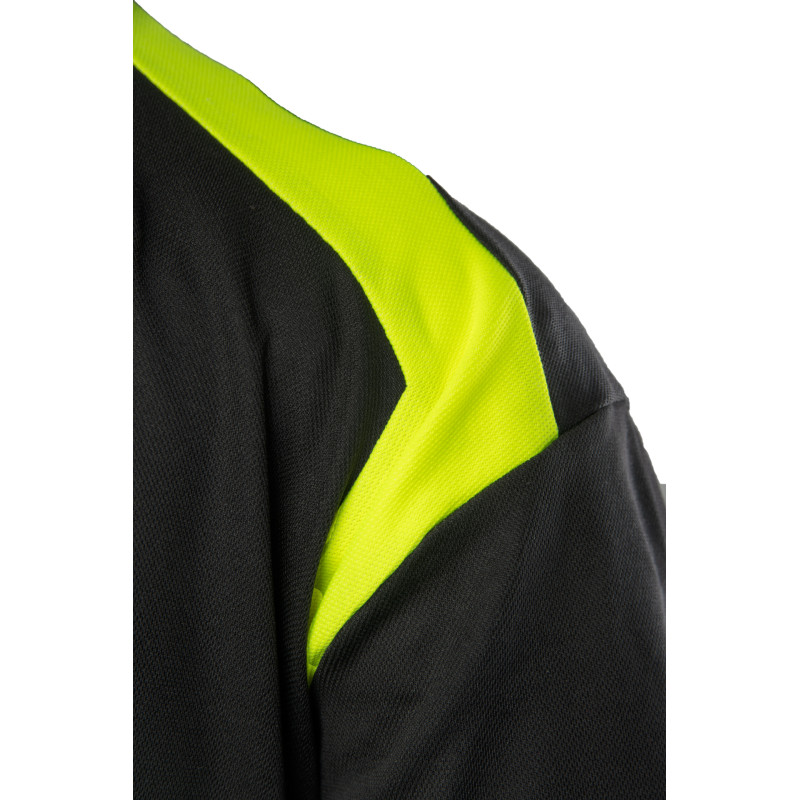 ECO RIVAL KOSZULKA POLO CZARNY/ŻÓŁTY SEVEN KINGS