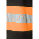 ECO RIVAL KOSZULKA POLO CZARNY/POMARAŃCZ SEVEN KINGS