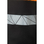 ECO RIVAL KOSZULKA POLO CZARNY/POMARAŃCZ SEVEN KINGS