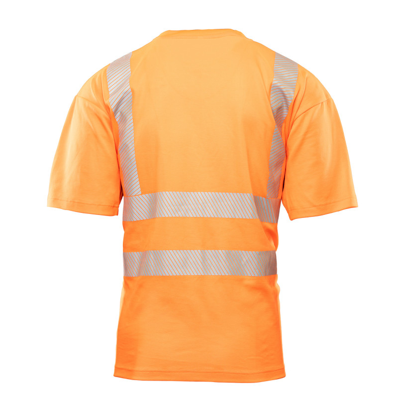 T-SHIRT SIATKA TRANSFER BF-017-O POMARAŃCZ BRIXTON FLASH