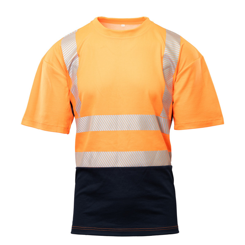 T-SHIRT SIATKA TRANSFER BF-017-O POMARAŃCZ BRIXTON FLASH