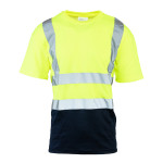 KOSZULKA Z PASAMI ODBLASKOWYMI 50-50 160G BRIXTON FLASH