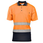 KOSZULKA POLO 50/50 POMARAŃCZ KAT. II BF012 BRIXTON FLASH