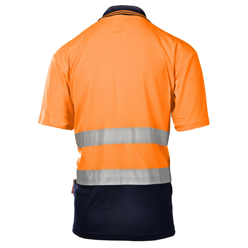 KOSZULKA POLO 50/50 POMARAŃCZ KAT. II BF012 BRIXTON FLASH