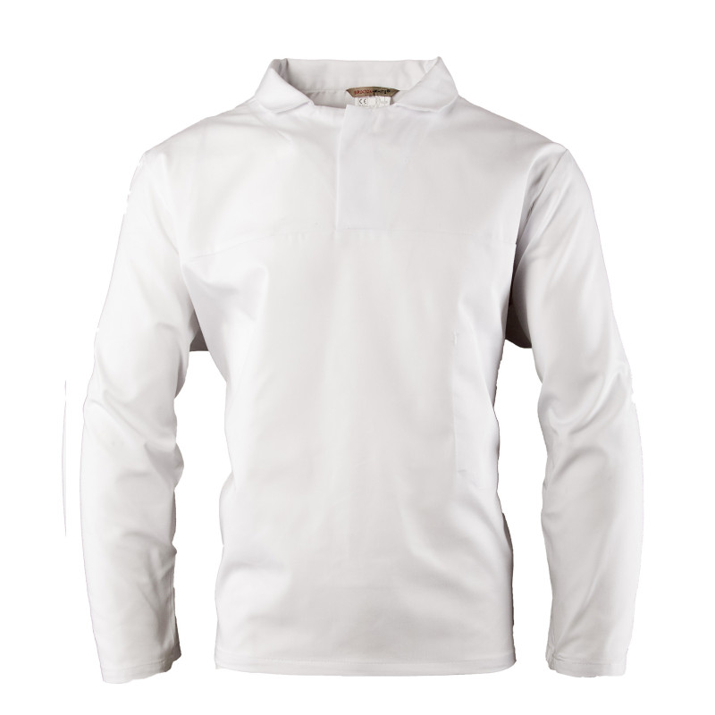 BLUZA DŁUGI RĘKAW HACCP WKŁADANA PRZEZ GŁOWĘ BRIXTON WHITE