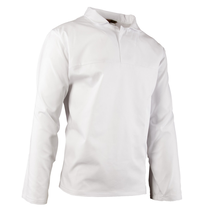 BLUZA DŁUGI RĘKAW HACCP WKŁADANA PRZEZ GŁOWĘ BRIXTON WHITE