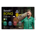 BONO KOSZULA FLANELOWA NIEBIESKI BONO
