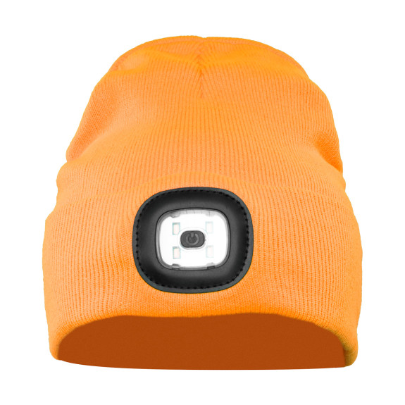 CZAPKA Z DZIANINY LED POMARAŃCZ CHAPLIN 2