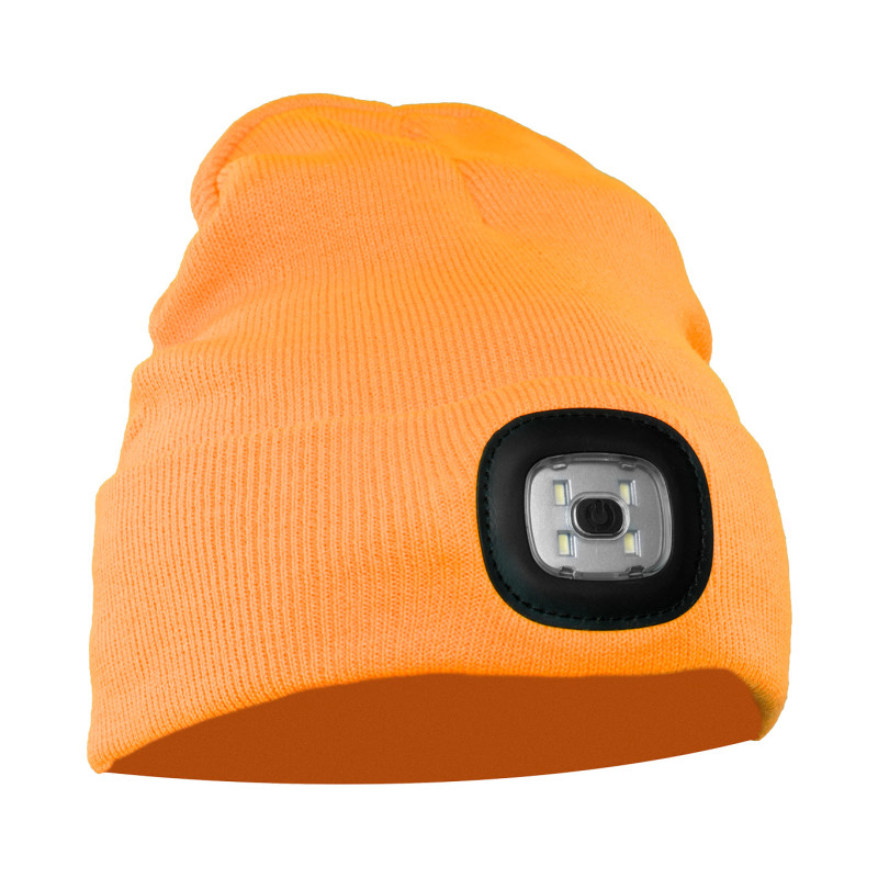 CZAPKA Z DZIANINY LED POMARAŃCZ CHAPLIN