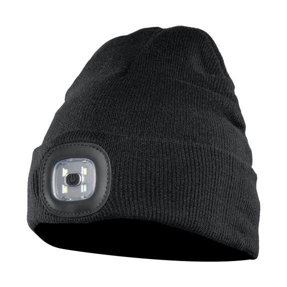 CZAPKA Z DZIANINY LED CZARNA CHAPLIN