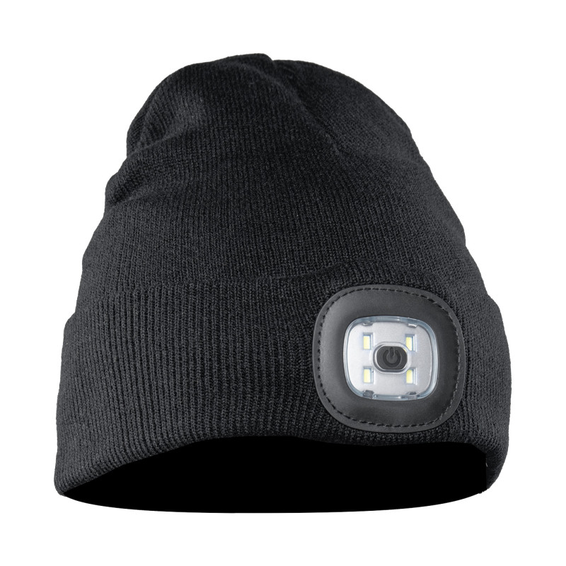 CZAPKA Z DZIANINY LED CZARNA CHAPLIN