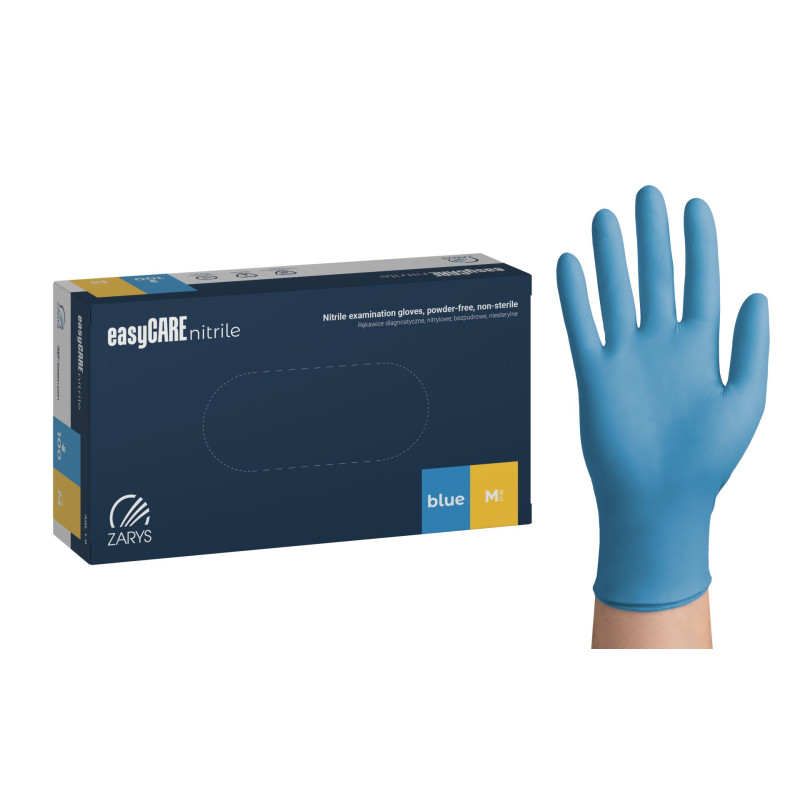 RĘKAWICE EASYCARE NITRYL NIEBIESKIE (A100)