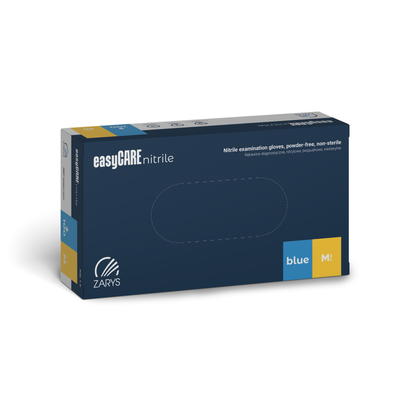 RĘKAWICE EASYCARE NITRYL NIEBIESKIE (A100)