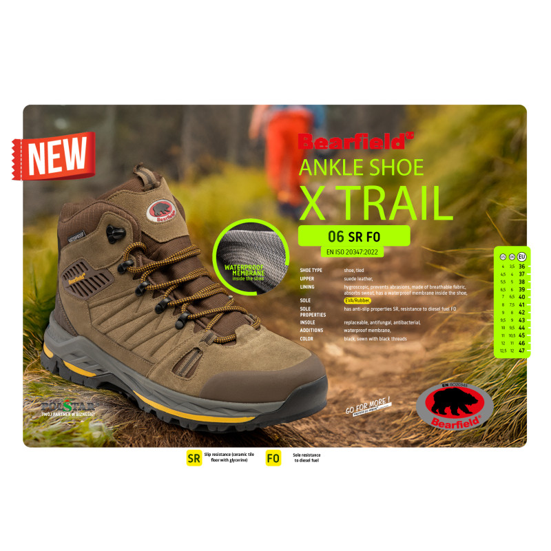 TRZEWIK BEARFIELD TRZEWIK X TRAIL O6 SR FO BRĄZ BEARFIELD