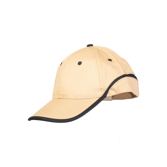 CZAPKA BASEBALL BEŻOWO-CZARNA BASEBALL