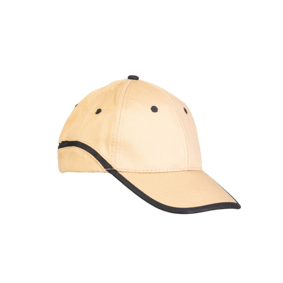 CZAPKA BASEBALL BEŻOWO-CZARNA BASEBALL 2