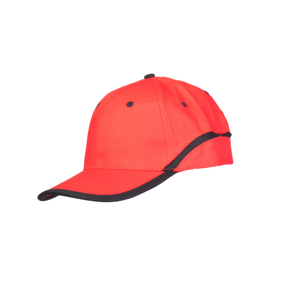 CZAPKA BASEBALL CZERWONO-CZARNA BASEBALL