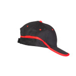 CZAPKA BASEBALL CZARNO-CZERWONA BASEBALL