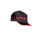 CZAPKA BASEBALL CZARNO-CZERWONA BASEBALL