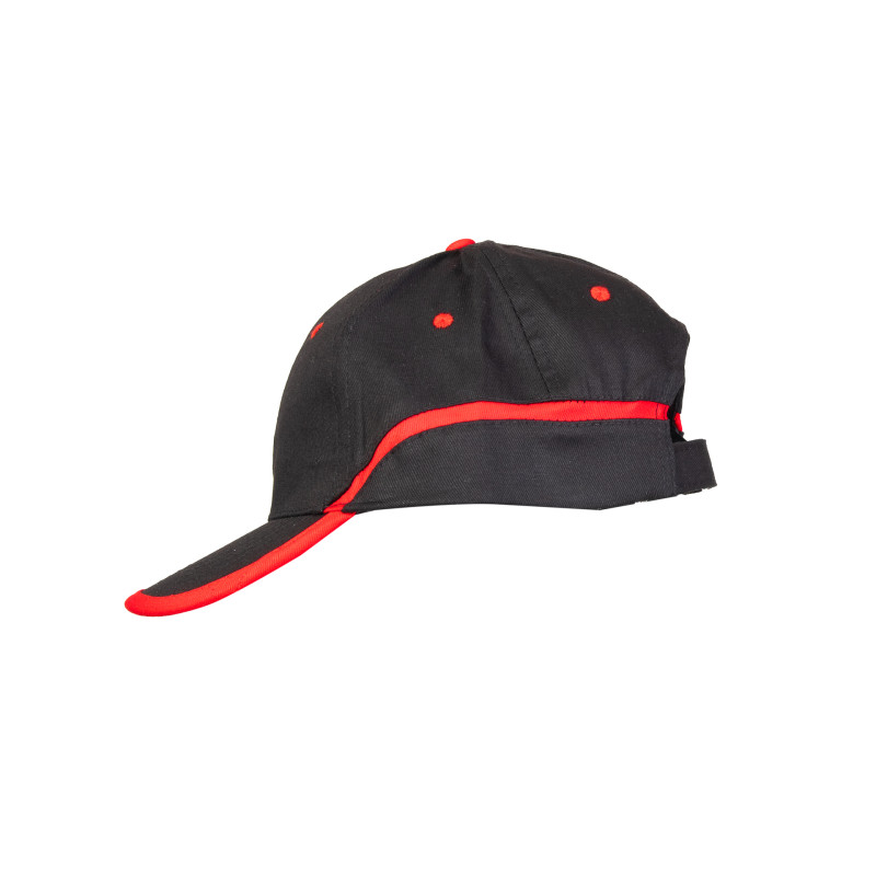 CZAPKA BASEBALL CZARNO-CZERWONA BASEBALL