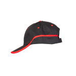 CZAPKA BASEBALL CZARNO-CZERWONA BASEBALL
