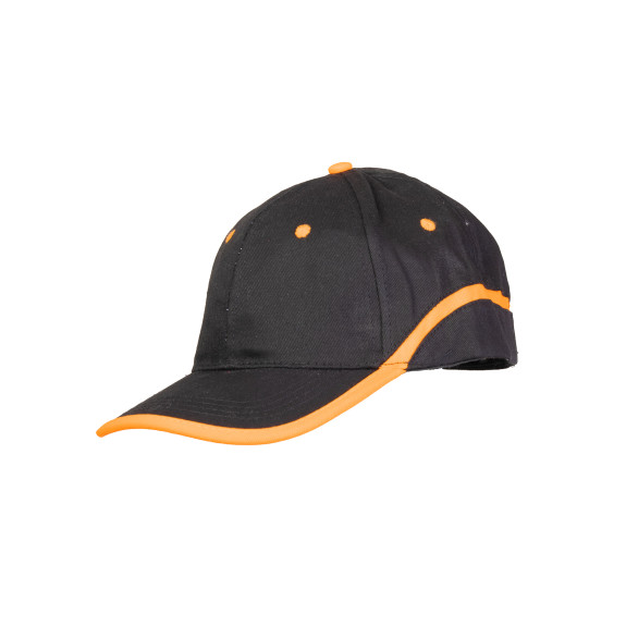 CZAPKA BASEBALL CZARNO-POMARAŃCZOWA BASEBALL