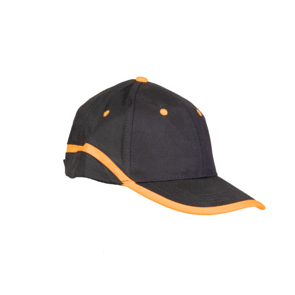 CZAPKA BASEBALL CZARNO-POMARAŃCZOWA BASEBALL 2